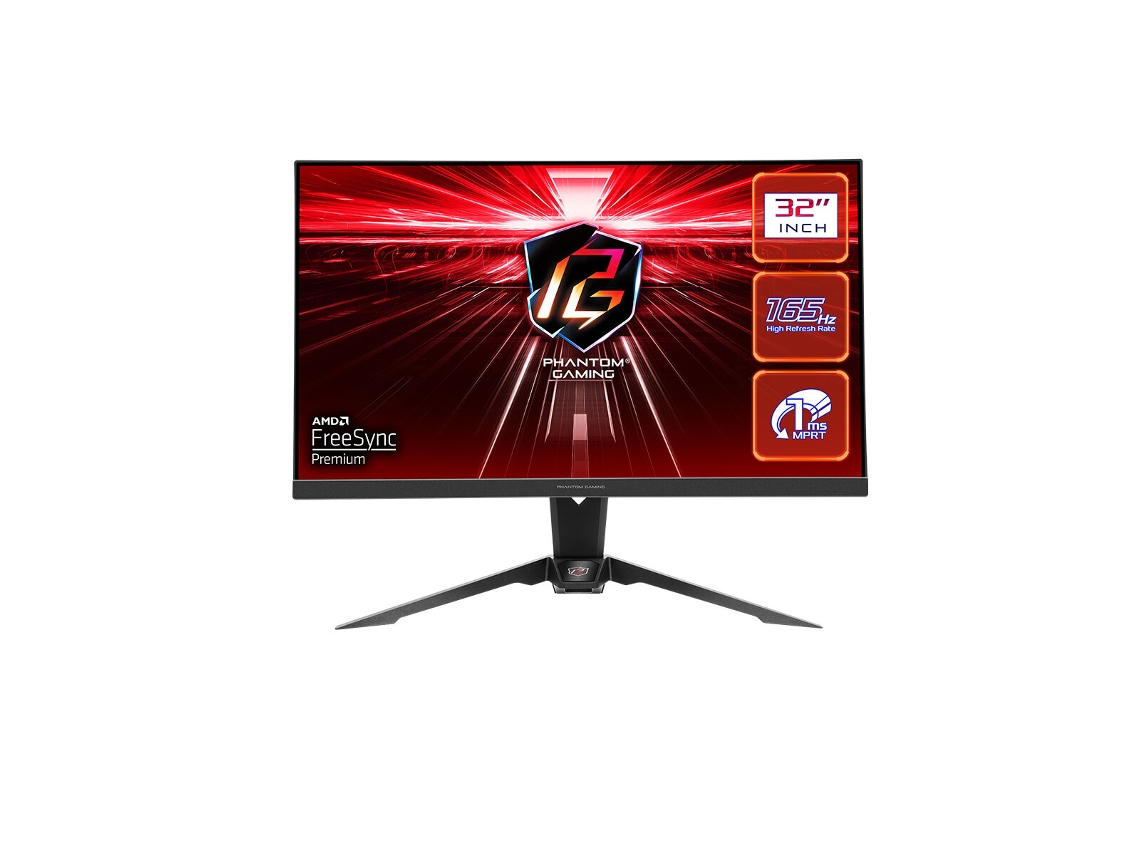 Monitor ASROCK PG32QF2B (Negro - 31,5 - HDR - VA - AMD FreeSync - Flicker free - Wide Quad HD - 1 ms)