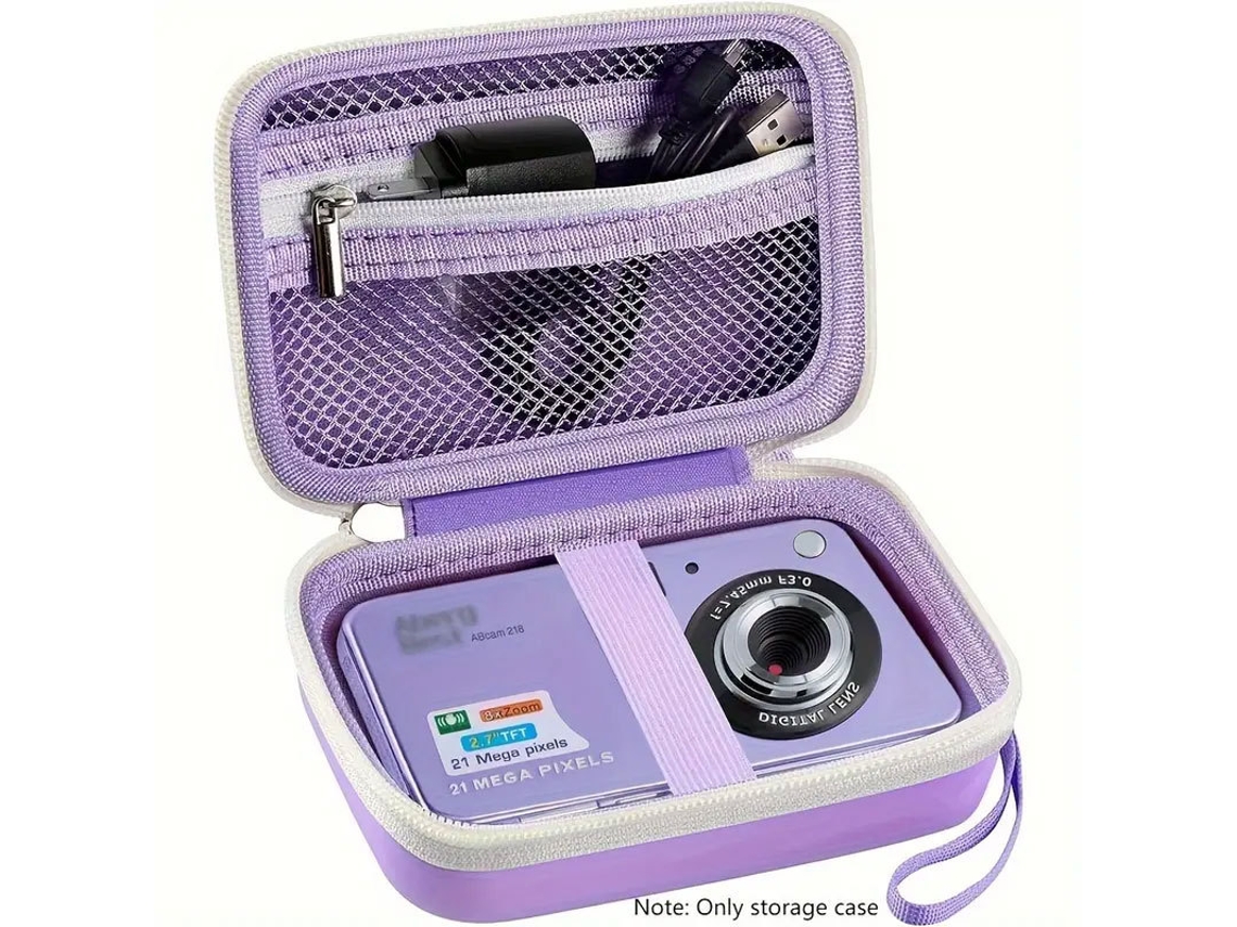 Bolsa para cámara, bolsa de almacenamiento de EVA impermeable para cámaras Sony/Nikon/digitales CUICH (morado)