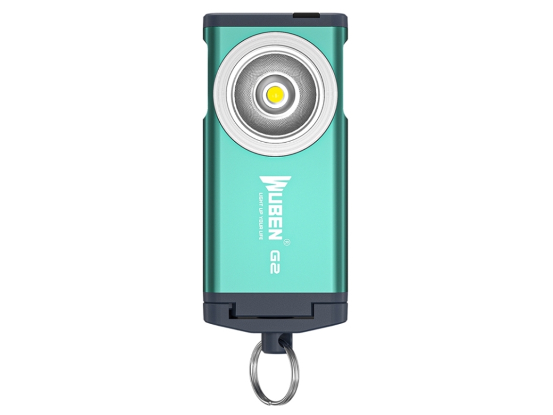 Linterna LED de alta intensidad con puerto USB, adecuada para acampar al aire libre y uso doméstico, luz de interruptor ultrabrillante. (verde)