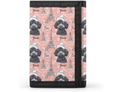 Cartera Compacta Poliéster Con Cremallera Para Hombre Diseño Estampado