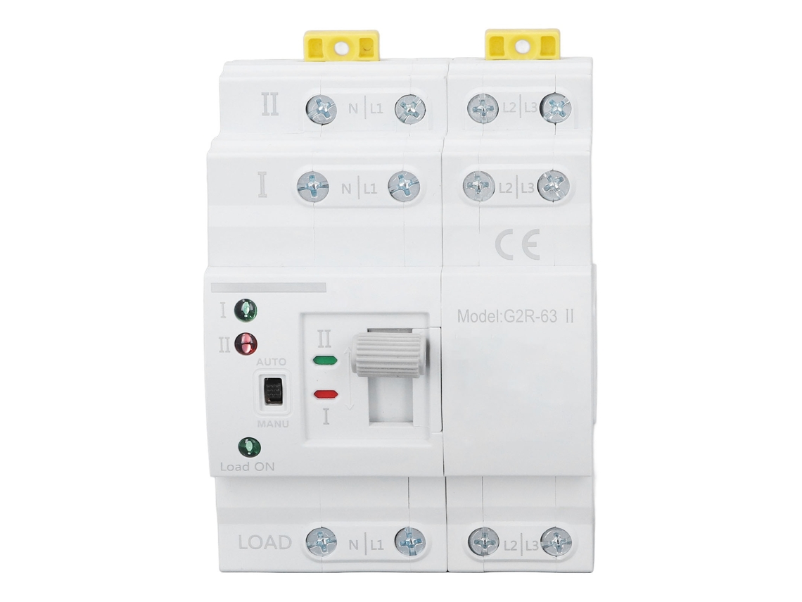 Chave De Transferência Automática Dual Power 25a 4p 220vac Para Sistema Elétrico Residencial
