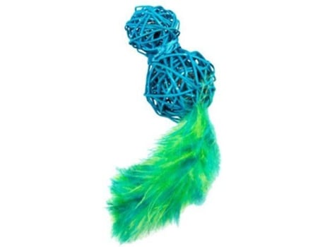 Peluche para Gatos KONG Wubba Wicker Rosa
