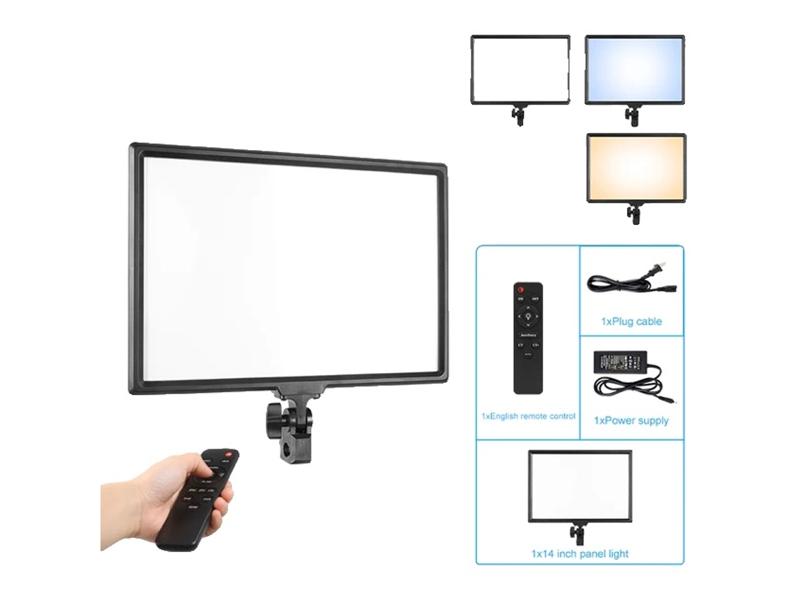 Anillo de luz, panel LED de 17 pulgadas, control remoto, una luz LED OEM
