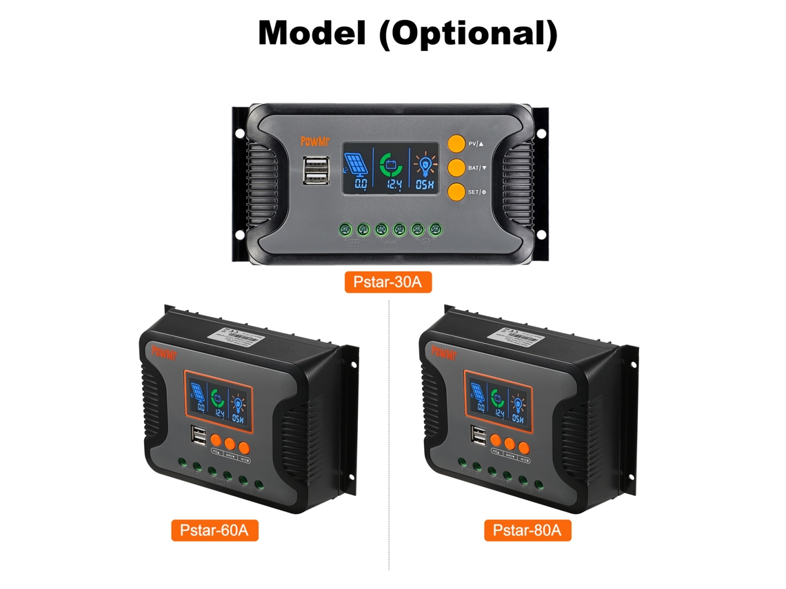 Controlador Carga Solar Pwm 12-48v Con Usb