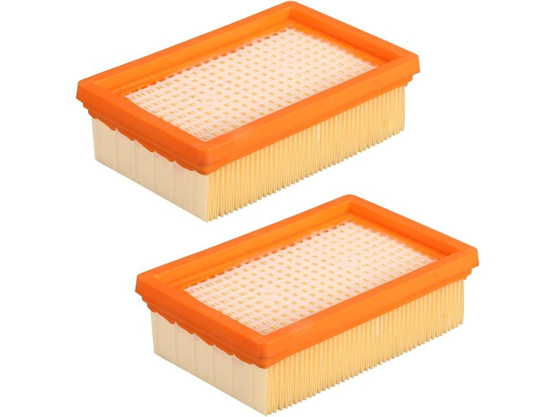 2 filtros de repuesto para aspiradoras Karcher WD4, WD5, MV4, MV5, para uso en seco y húmedo.