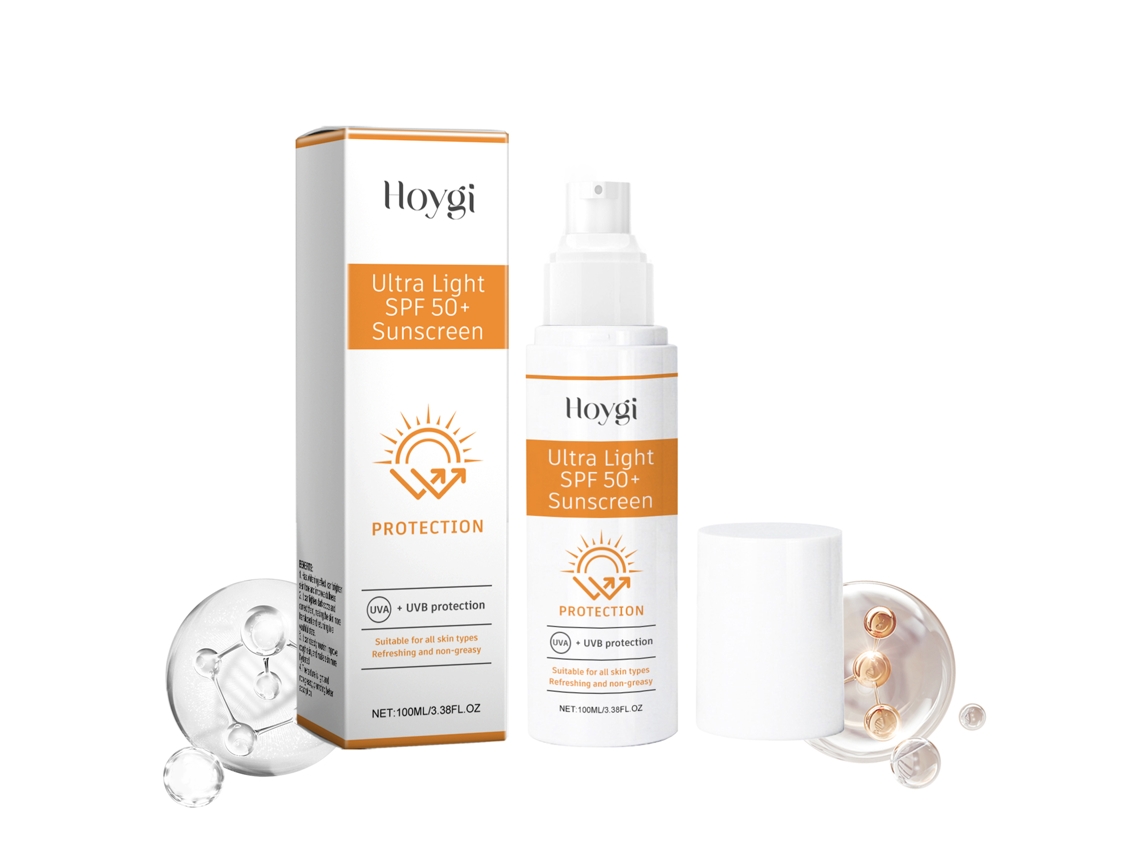 Crema facial hidratante protectora, loción hidratante transpirable con protección UV para uso en exteriores.