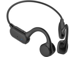 Auriculares de conducción ósea con micrófono, Bluetooth 5.3, resistentes al agua IPX6, ideales para hacer ejercicio, color negro