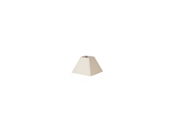 Pantalla Piramide Mezzo E27 beige 17dx8dx13h Tejido Popelin