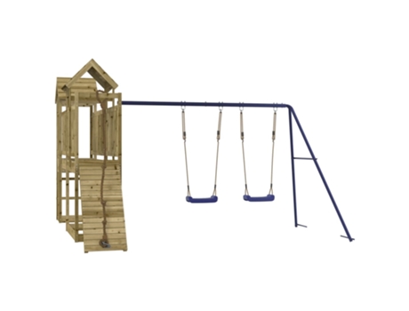 vidaXL Parque infantil de exterior madera de pino impregnada