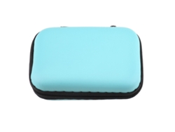 Estuche Portátil Para Guardar Auriculares, Caja Pequeña De Eva, Azul