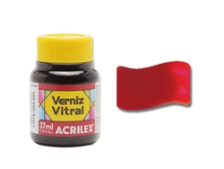 ACRILEX Barniz Vidrieras 37Ml Rojo Fuego 507