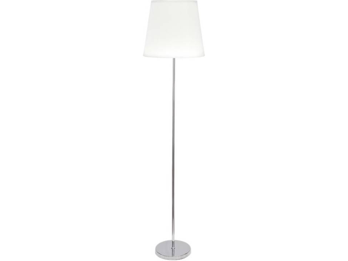 Lámpara de Pie FABRILAMP Maldivas (Blanco - Metal, Tejido - 175x40 cm)