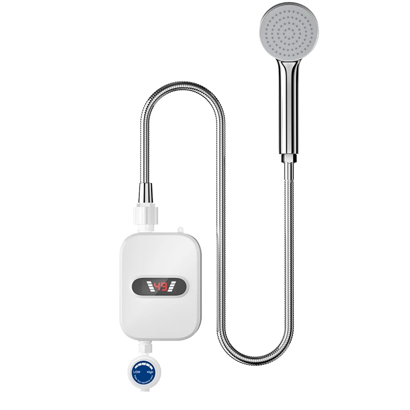 Calentador De Agua Eléctrico Instantáneo (blanco) De 3500 W, Se Calienta En 3 Segundos.