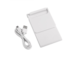 Cargador Inalámbrico De Tres Bobinas De Carga Rápida Estándar Qi Para Iphone Samsung Blanco