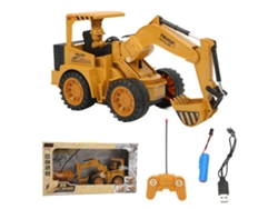 Excavadora Rc A Escala 1:18 Para Niños, Coche De Juguete Con Control Remoto, Simulación De Ingeniería, Mejora La Cognición.