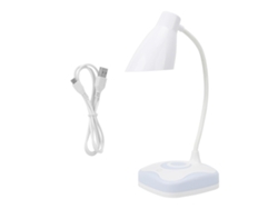2026-lámpara De Mesa Led 2 En 1 Con Control Táctil 3 Niveles, Protección Ocular Y Carga Usb, Luz Nocturna Azul