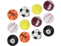 Juego de coloridas pelotas de golf de resina, artículos deportivos