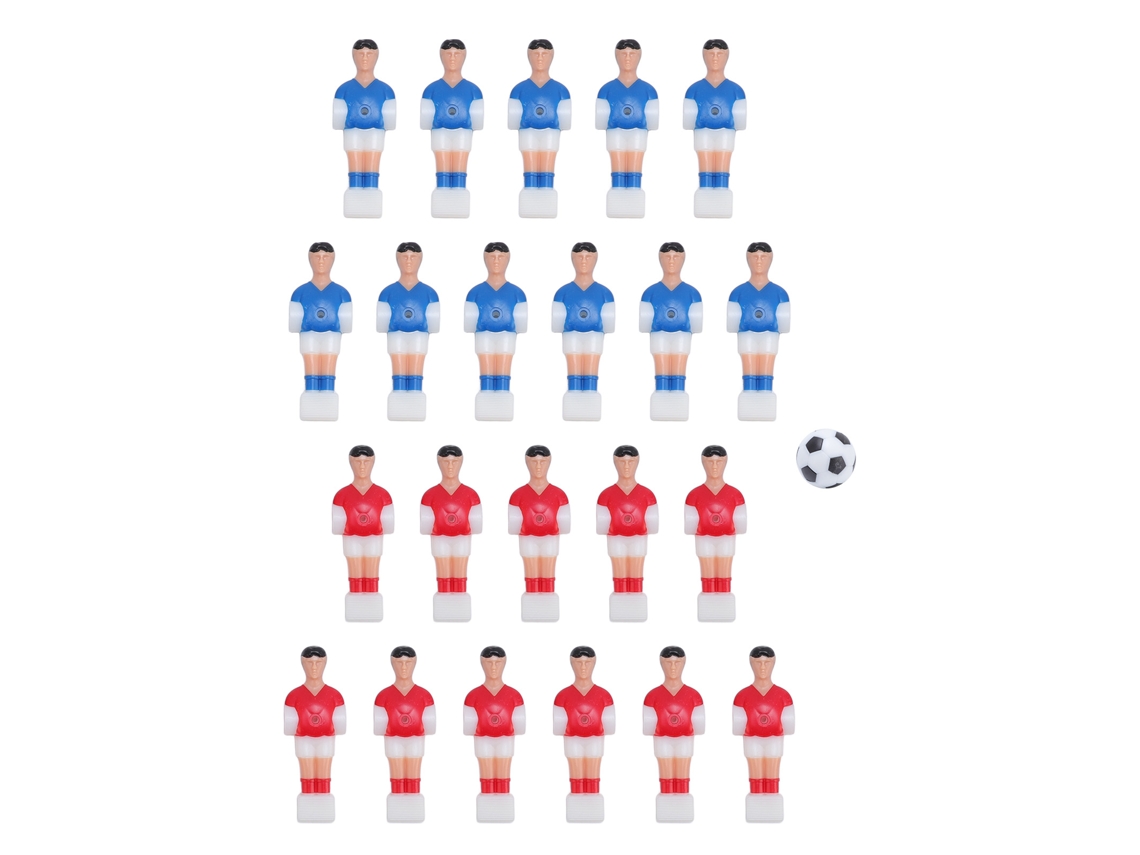 Accesorios Para Futbolín, 22 Piezas, Jugadores, Pelota Roja Y Azul De 32 Mm Para Máquina 4824