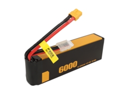 Batería LiPo 3S 60C 11.1V 6000mAh de larga duración y resistente a impactos para modelos RC FS XT60 1/10 y 1/8.