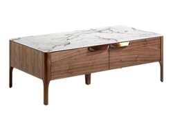 Mueble de Apoyo ANGEL CERDÁ 2046 (Nogal, Blanco - 120 x 60 x 40 cm)