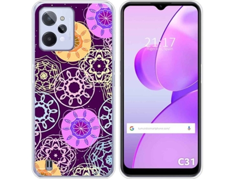 Carcasa para Realme C31 TUMUNDOSMARTPHONE Dibujos Radial Multicolor