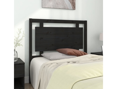 Cabecero de cama VIDAXL Negro Madera (105.5x4x100 cm)