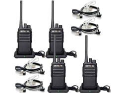 Walkie-talkie RT617 de largo alcance, PMR446 profesional, VOX, 16 canales CTCSS/DCS, con auriculares, ideal para senderismo y camping Retevis
