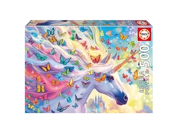 Rompecabezas de unicornio arcoíris de 500 piezas