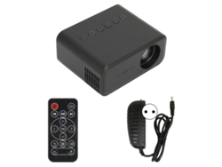 Miniproyector Led Portátil Para Cine En Casa 1080p Con Altavoz, Enchufe Europeo, Negro.
