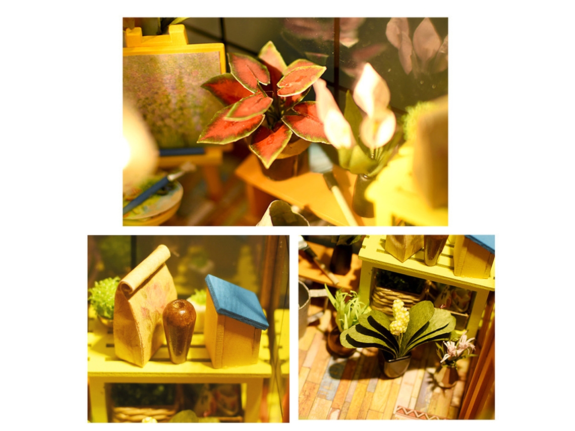 Kit De Montaje De Casa De Muñecas De Madera Para Armar (escala 1:24) - Miniatura Decorativa Para El Hogar.
