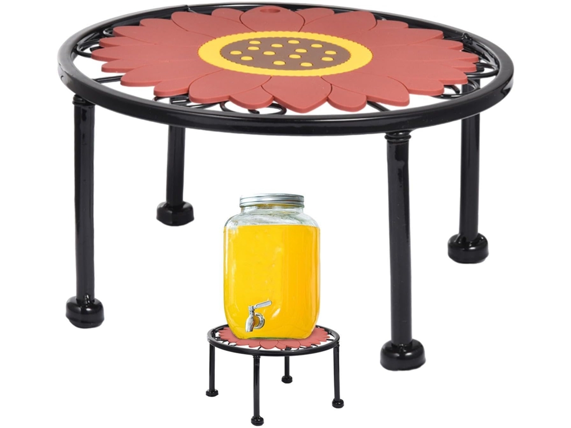 Base Para Dispensador De Bebidas: Soporte Acoplable Para Recipientes De Líquidos, Alfombrilla Antideslizante, Soporte