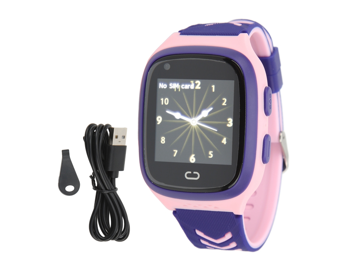 Reloj inteligente infantil 4G GPS Wifi táctil rosa Regalo