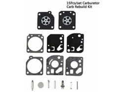 15pcs Rb-29 Carburetor Repair Kit Diaphragm Gaskets Chainsaw For Zama C1u, Homelite Ut-20004-ab Ut-20024-ab Ut-20044-ab, Ryobi 26cc & 30cc