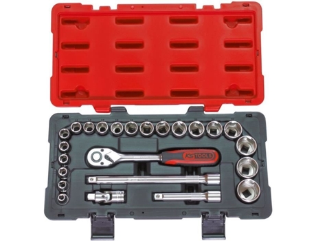 Juego de Vasos y Accesorios Ultimate 1/2'' 24 Piezas Ks Tools 922.0623 KSTOOLS Estuche Trinquete