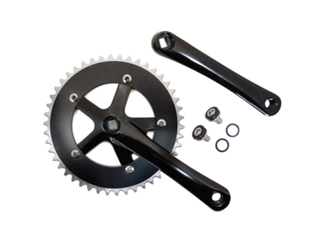 Platos y bielas de aluminio para carretera P2R Fixie 3.30 165 mm 46D. D130 mm (Singlespeed)