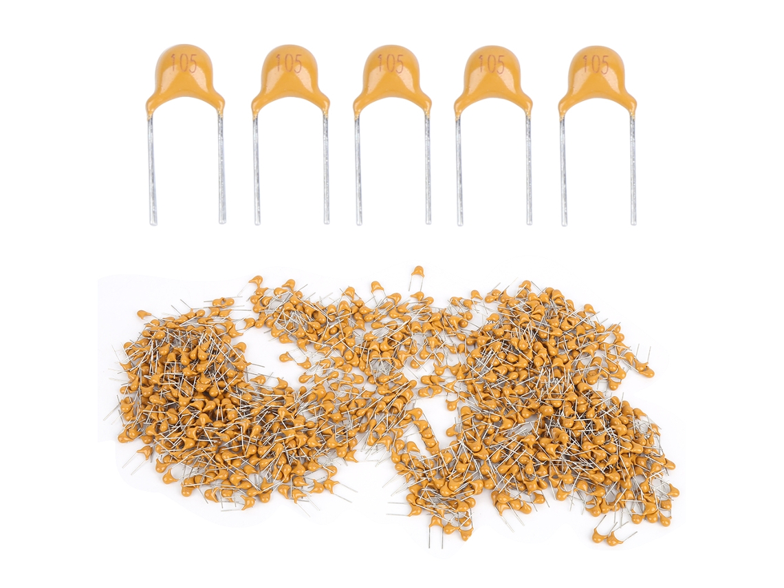 1000 Condensadores Cerámicos De 1 Μf, 5,08 Mm, 50 V, 10 % De Tolerancia. Componentes Electrónicos.
