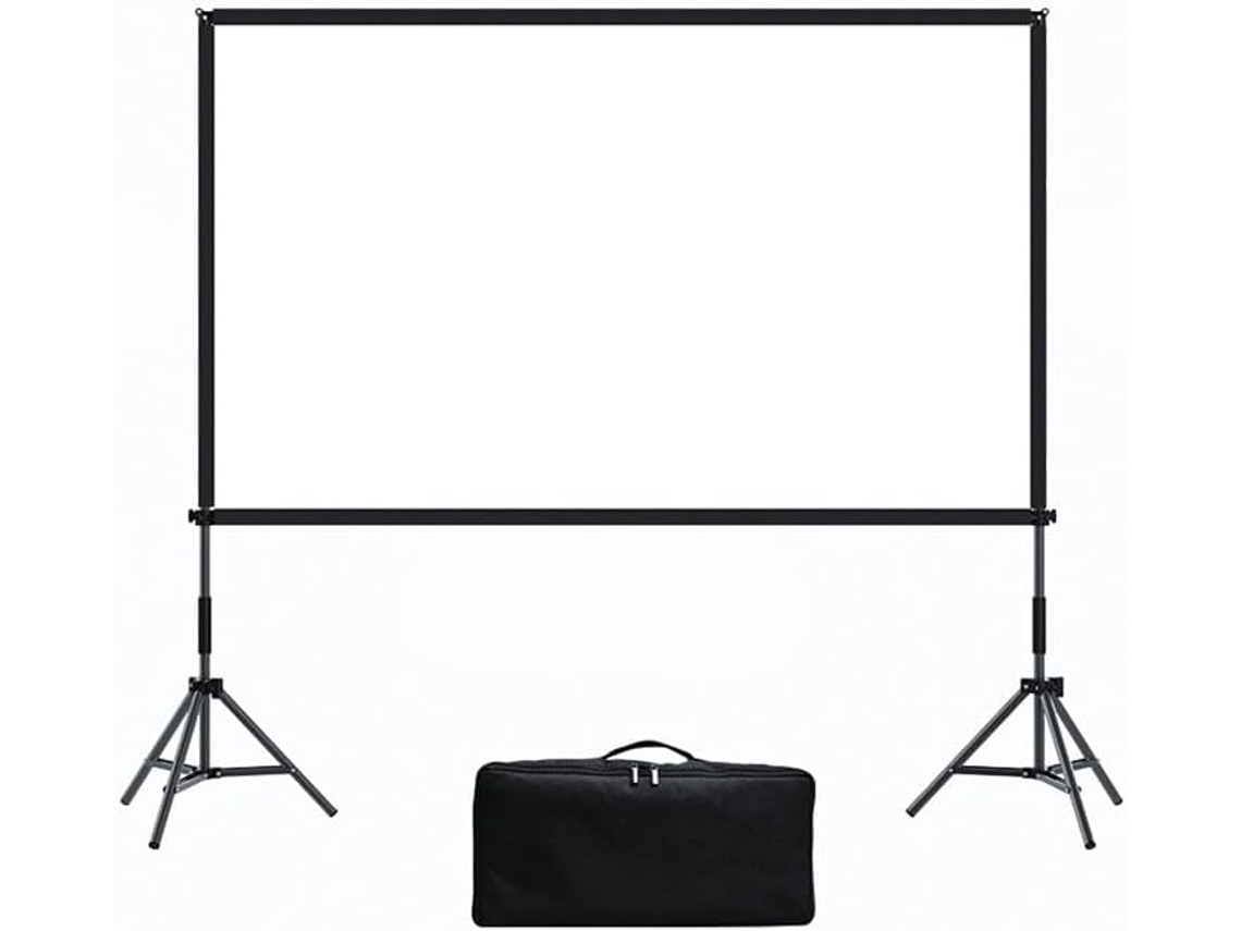 Pantalla De Proyección 4k Hd, Soporte Plegable, Apta Para Uso Interior Y Exterior, 100 X 120 Pulgadas.