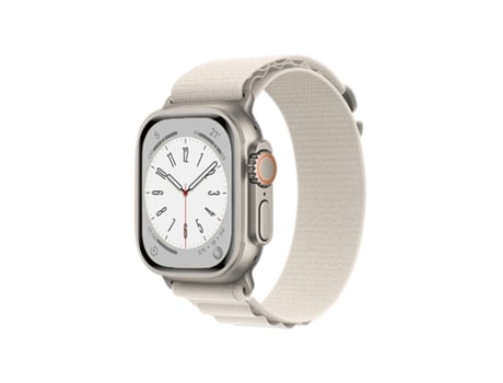 Correa de Muñeca Alpine M de Poliéster de 145Mm a 190Mm para Apple Watch Series 9 45Mm Blanco