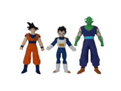 Figura elástica de DRAGON BALL - Pack de 3 - MONSTER FLEX