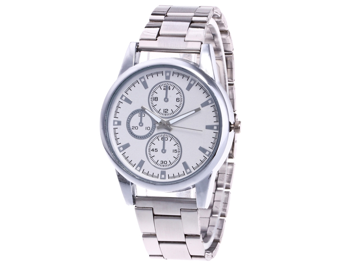 Reloj De Cuarzo Elegante Unisex Casual Moda Regalo Pulsera (plateado)