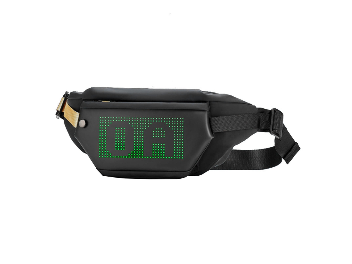 Mochila Colgante Con Pantalla Led, Resistente Al Agua, Con Compartimentos Programables Para Hombres Y Mujeres.