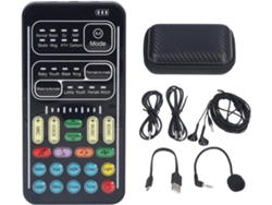 Kit Cambiador De Voz, 8 Cambios, 8 Efectos De Sonido, Mini Tarjeta De Sonido Portátil, Luces Led