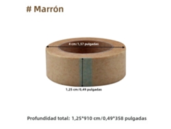 Cinta adhesiva microporosa de papel médico sin látex Mdug (marrón, 1,25 cm, 5 unidades)