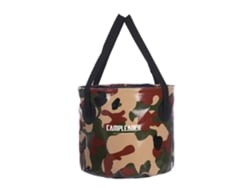 Campleader Cubo De Pesca Plegable 20l 5.28 Galones Con Asa Para Camping Pesca Senderismo Jardín Lavado Portátil