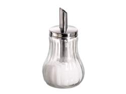 Azucarero de cristal con detalles en acero inoxidable 0,25 L Aps