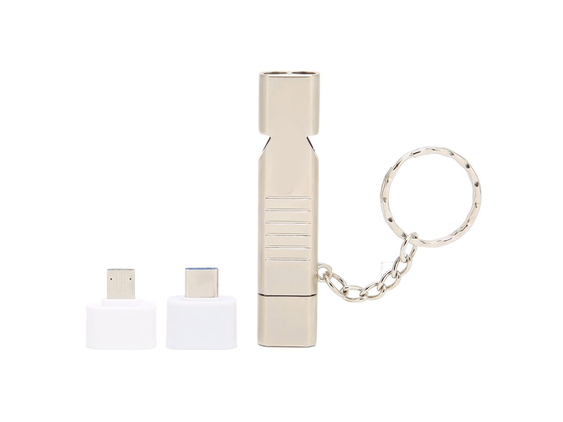 Unidad Flash Usb Whistle 64gb De Aleación De Aluminio, Resistente Al Agua Al Aire Libre, Usb2.0 Con Llavero, Color Plata