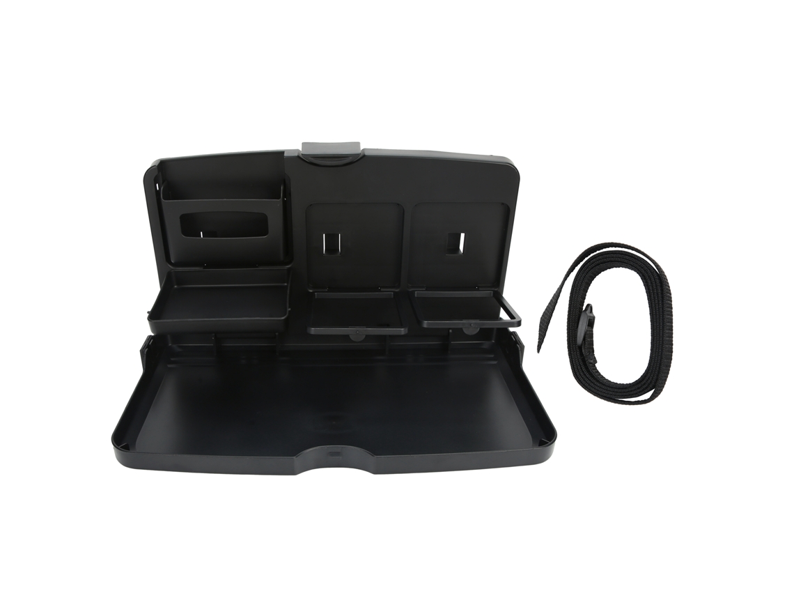 Bandeja Plegable Portátil Multifuncional Para Comida De Coche Con Soporte Para Bebidas Y Aperitivos.