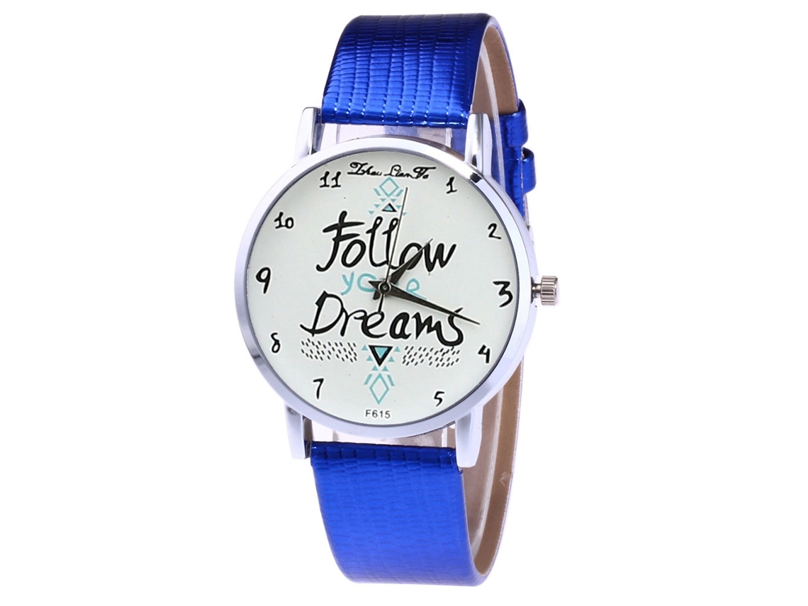 Reloj De Pulsera Unisex De Cuarzo Zhoulianfa Con Correa De Cuero Sintético (azul)