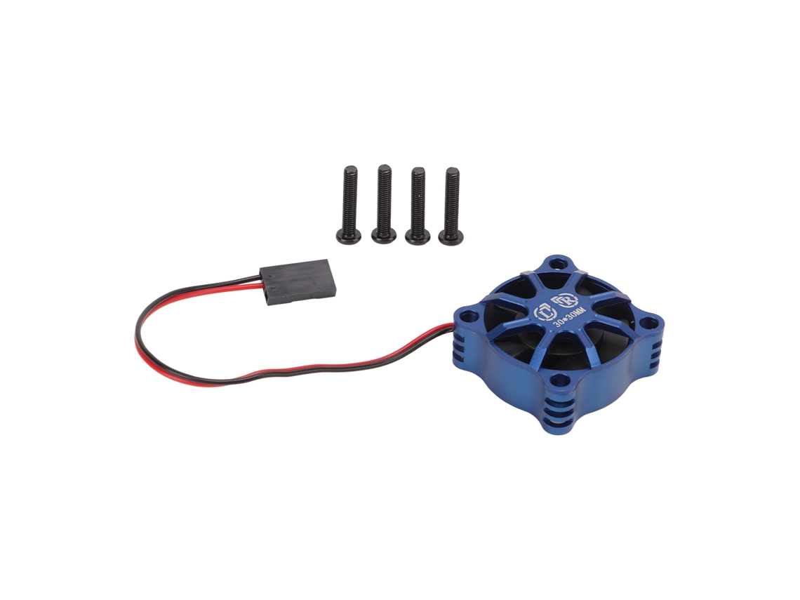 Ventilador de refrigeración RC de aluminio azul oscuro de 30x30 mm