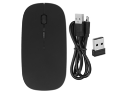 Mouse Sem Fio 2.4ghz E Bt 5.0 Clique Silencioso Sensível Óptico Design Ergonômico Para Jogos E Computador Preto